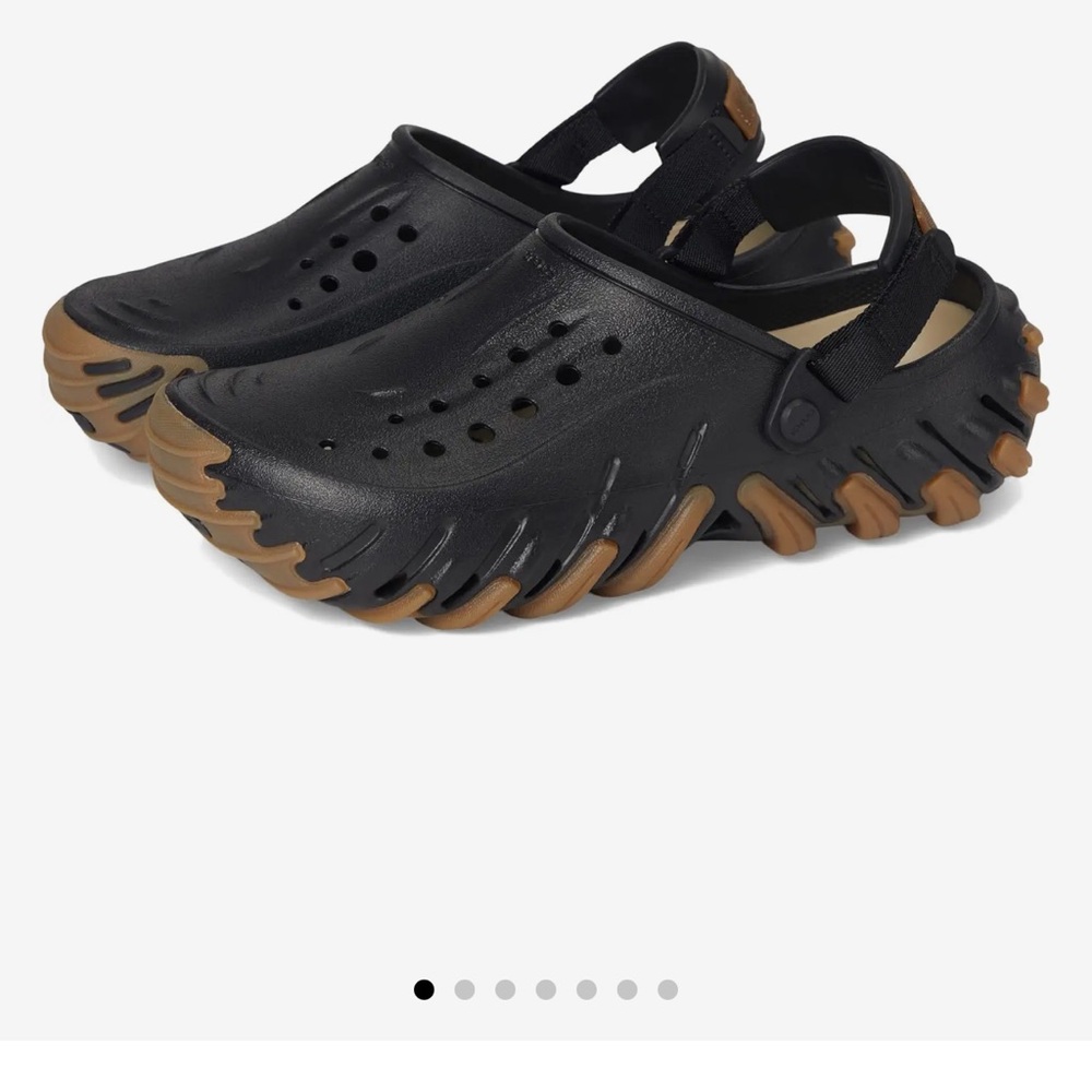 CROCS Black and Tan Slip-On Echo Ro Clog